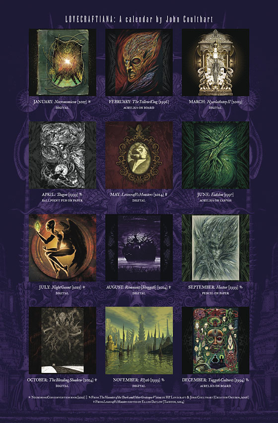 Lovecraftiana Calendar